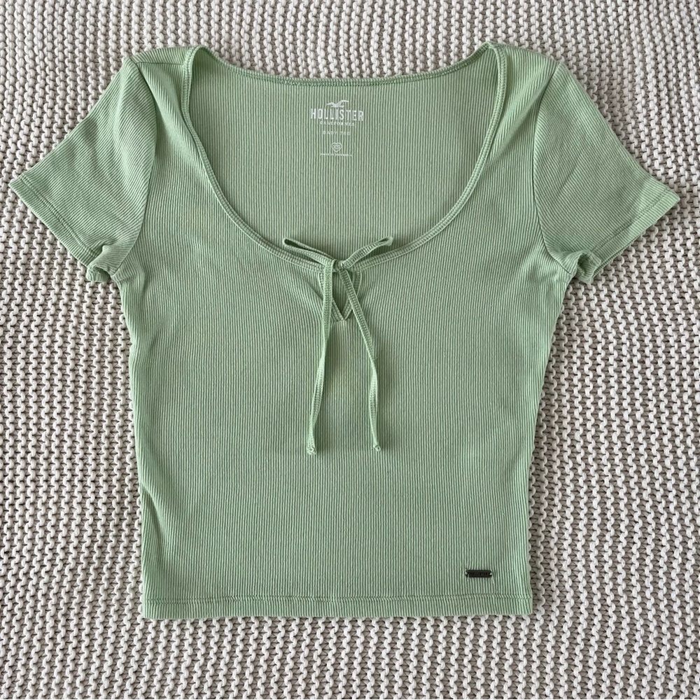 Hollister Light Green Baby Tee